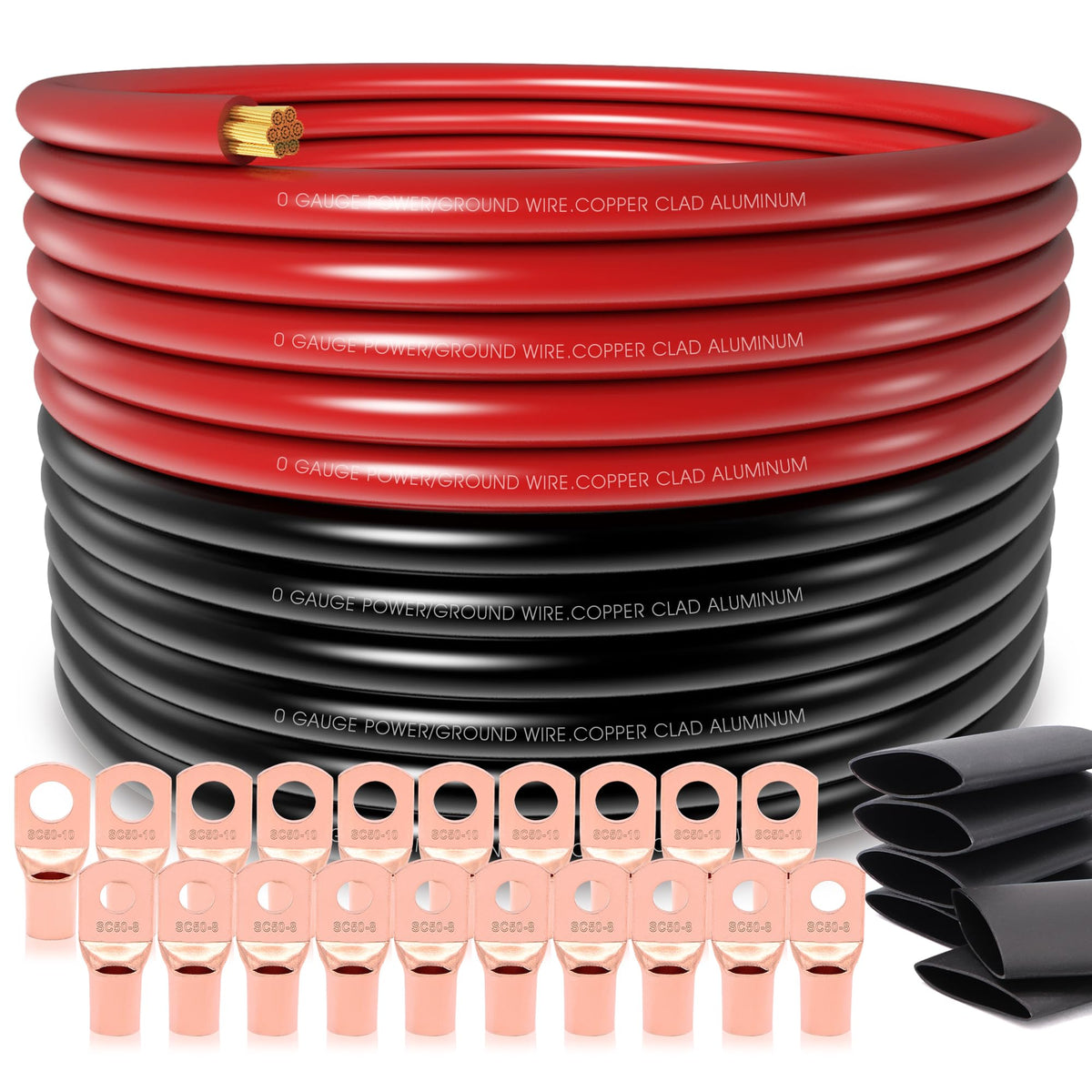 1/0 Gauge Battery Cable with Lugs H18675
