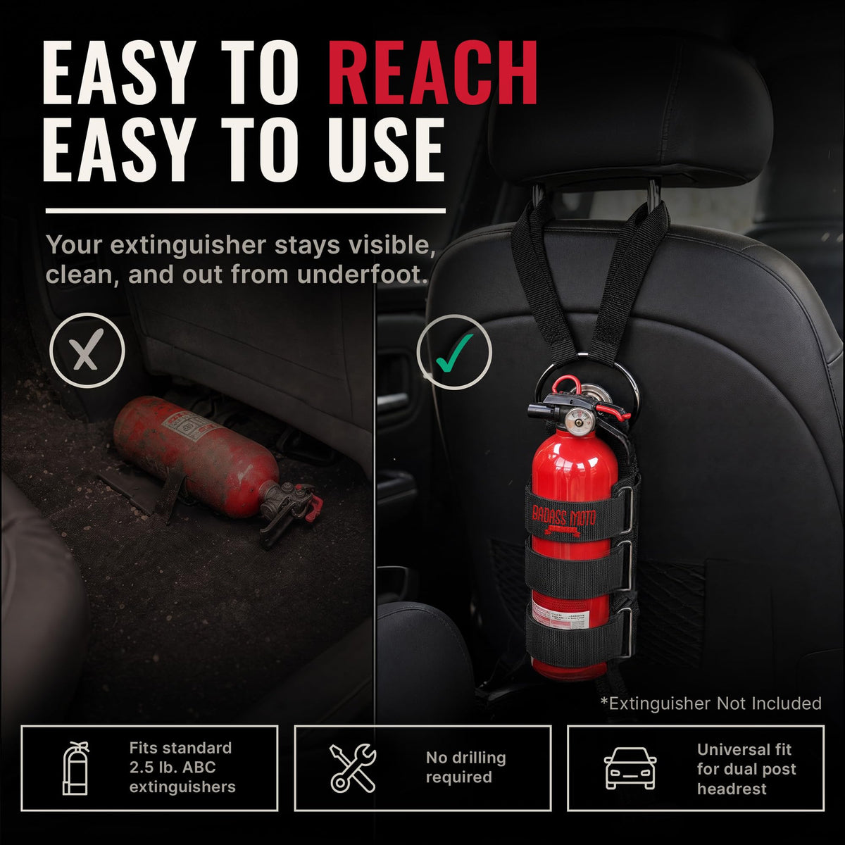 Car Fire Extinguisher Mount O1806