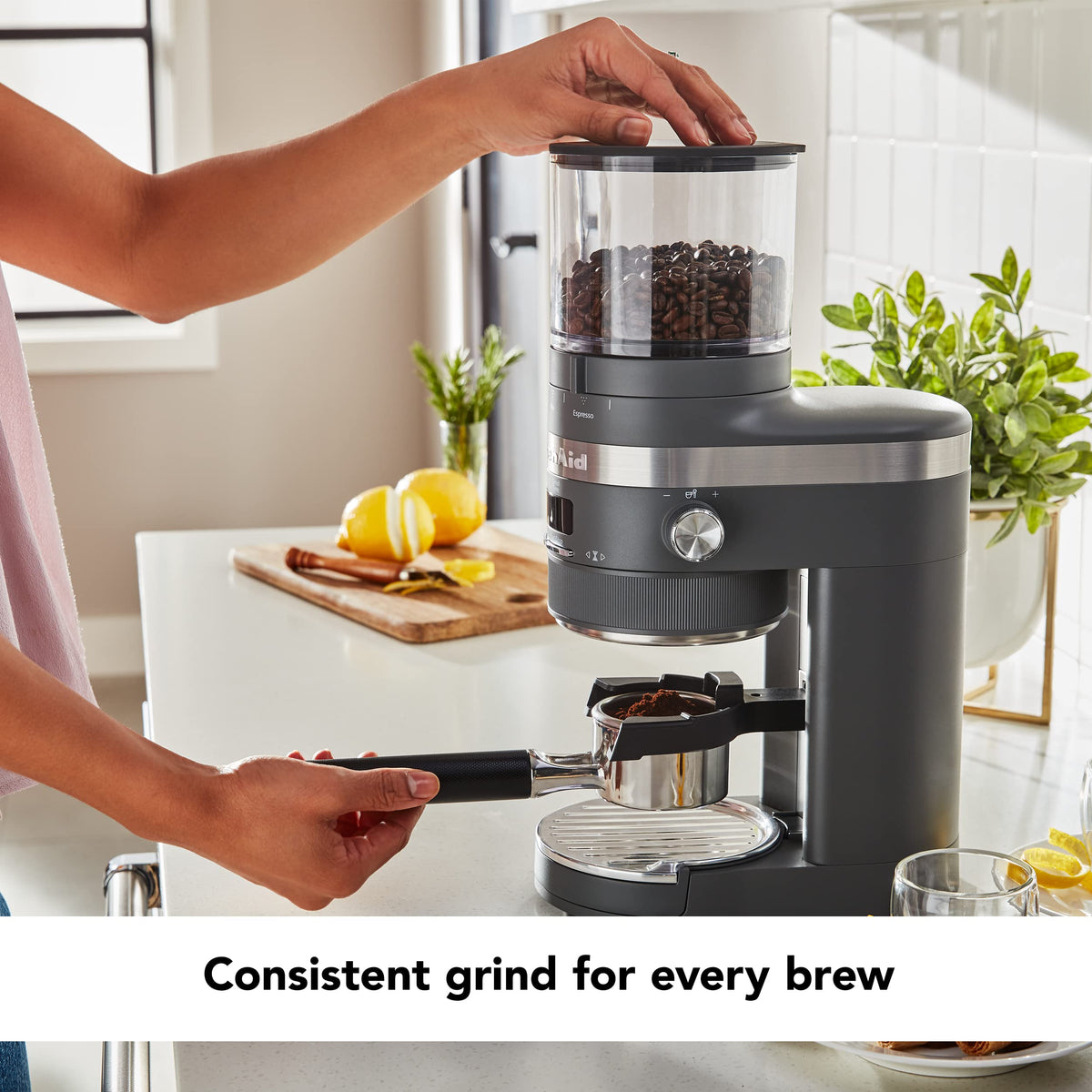 Charcoal Grey Burr Coffee Grinder M16294