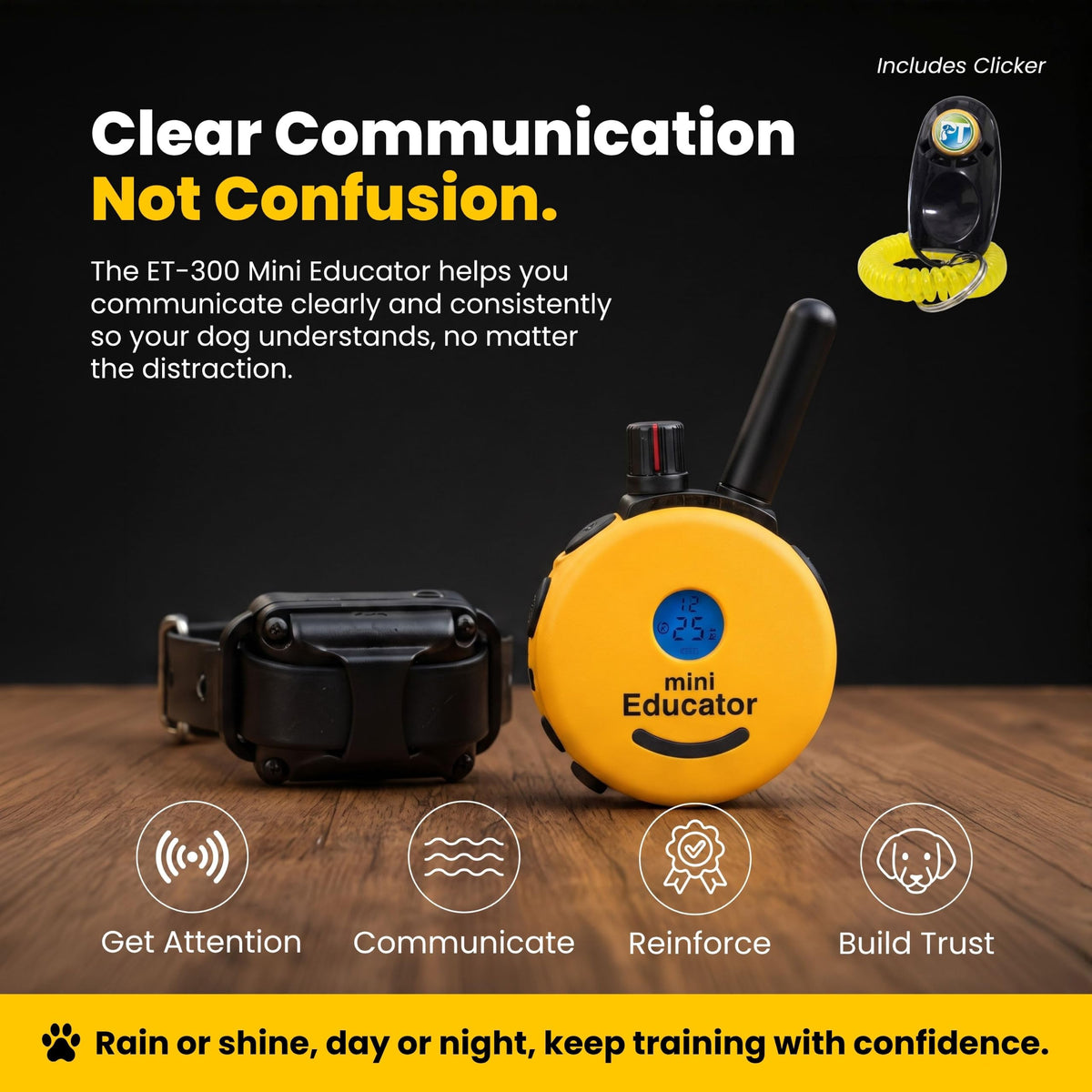 Waterproof Dog Training E Collar with Remote K5940