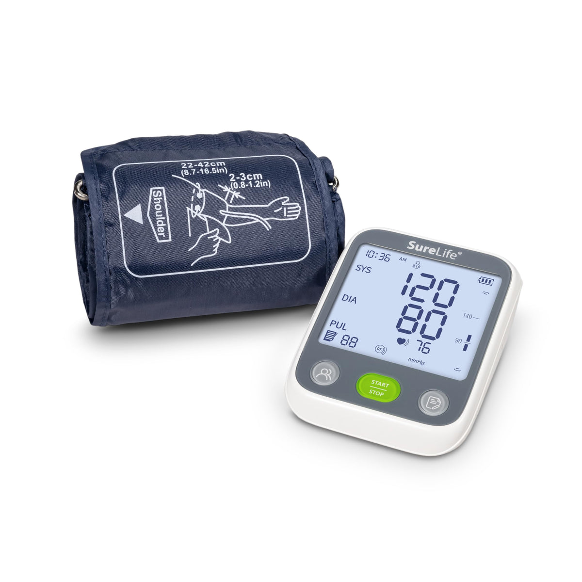 Upper Arm Blood Pressure Monitor with Arm Cuff N7416
