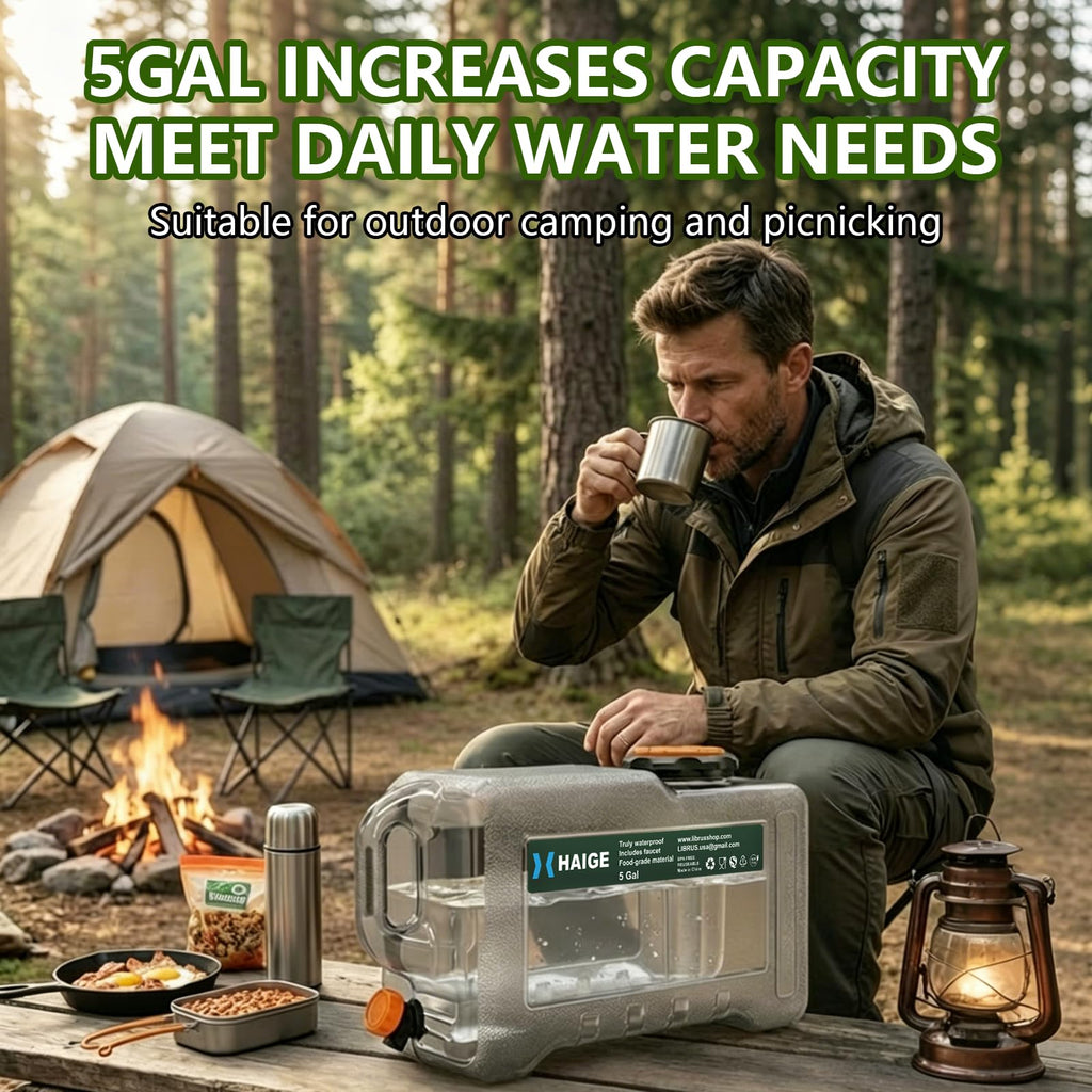 5 Gallon BPA-Free Portable Water Jug with Spigot B5091