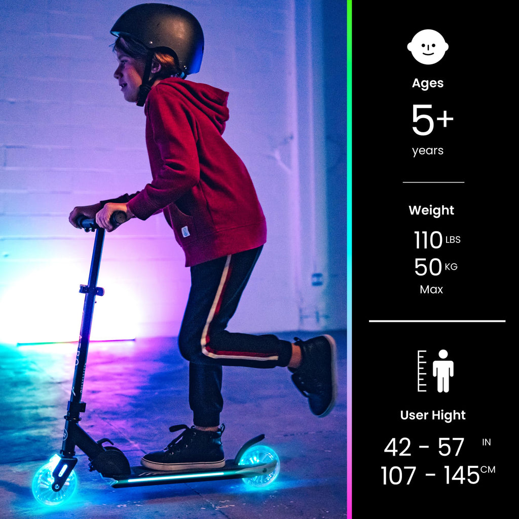 Two-Wheel Kick Scooter for Kids 5-8 with RGB Lights N121569