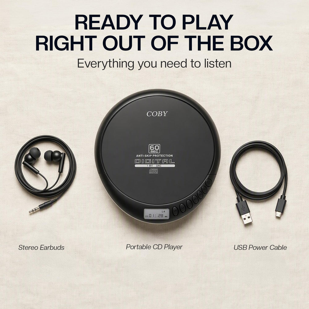 Portable CD Player with FM Radio T228127