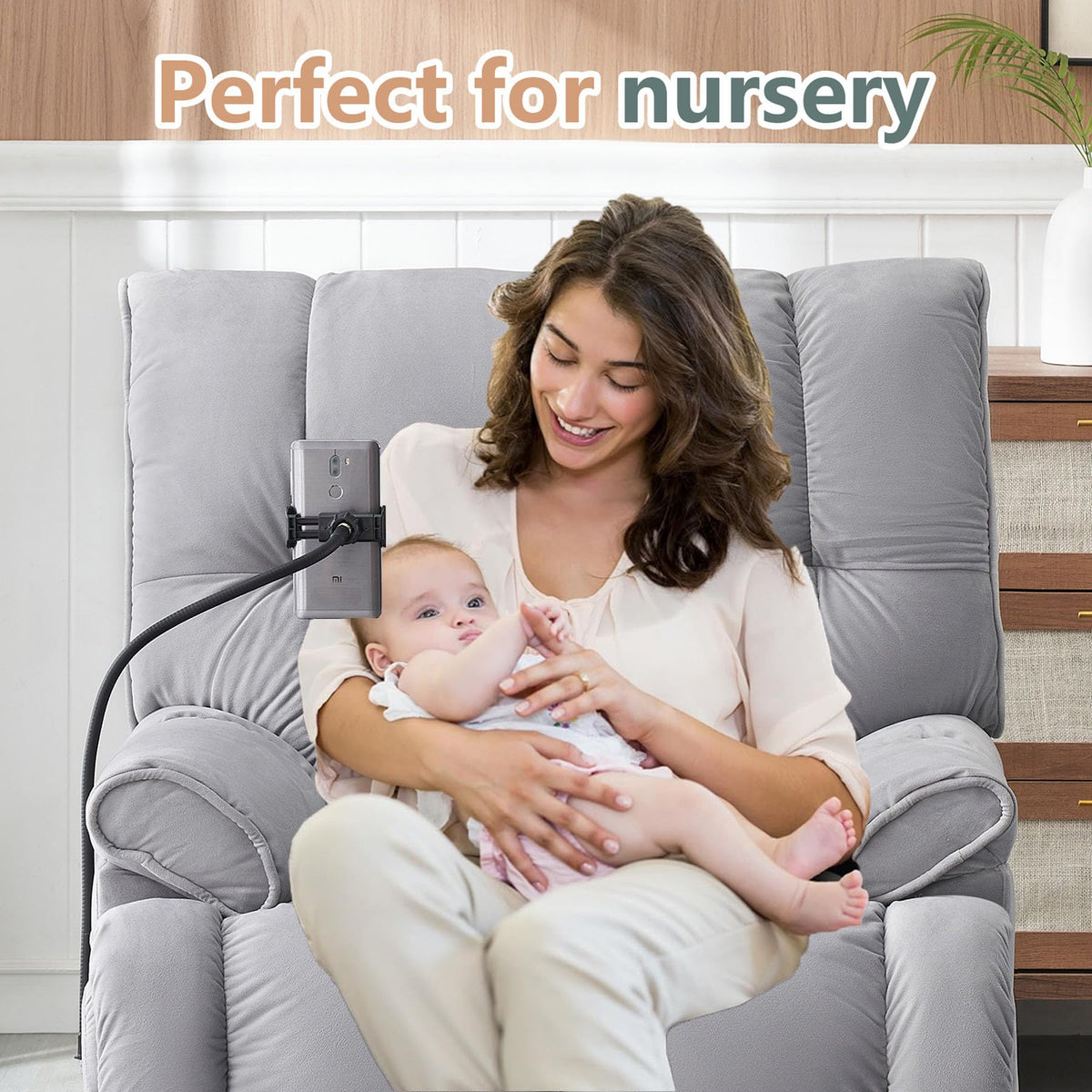 Gray Velvet Recliner Chair R9902