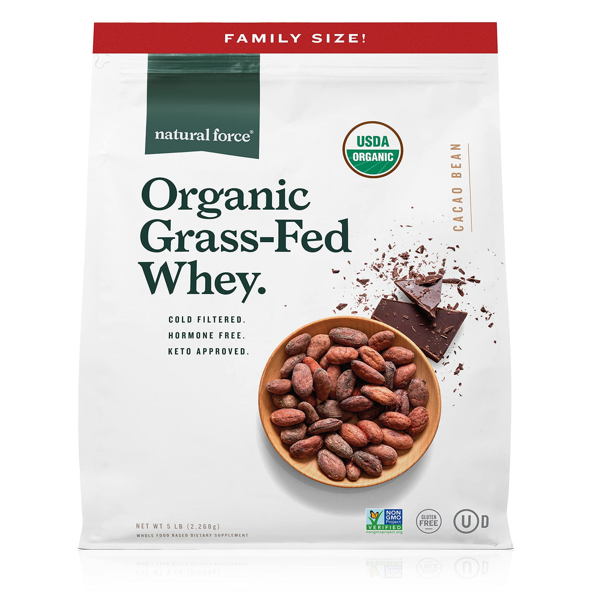 Chocolate Whey Protein Powder, 5 lbs D7772
