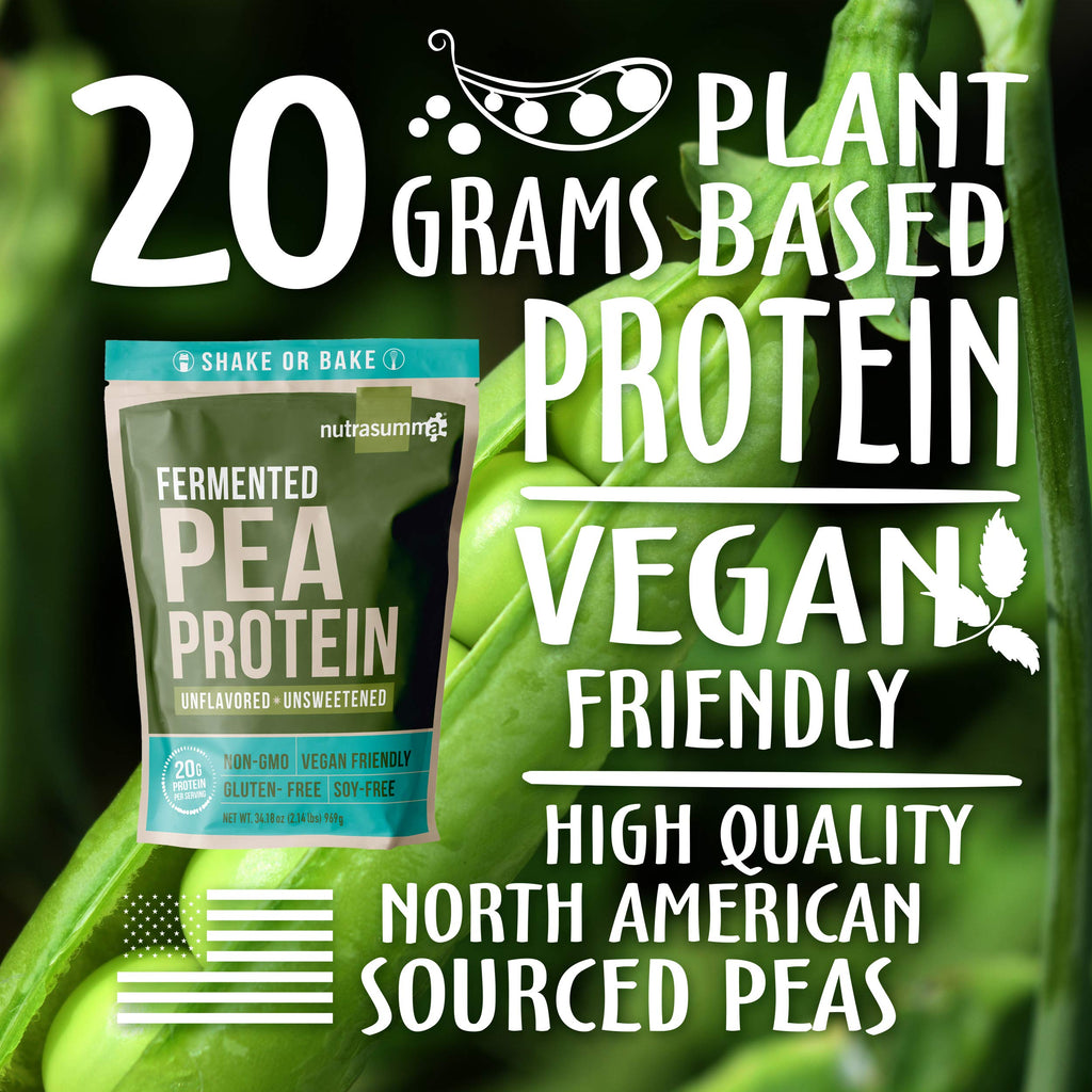 Unflavored Unsweetened Vegan Pea Protein Powder 2.14 LB A229410