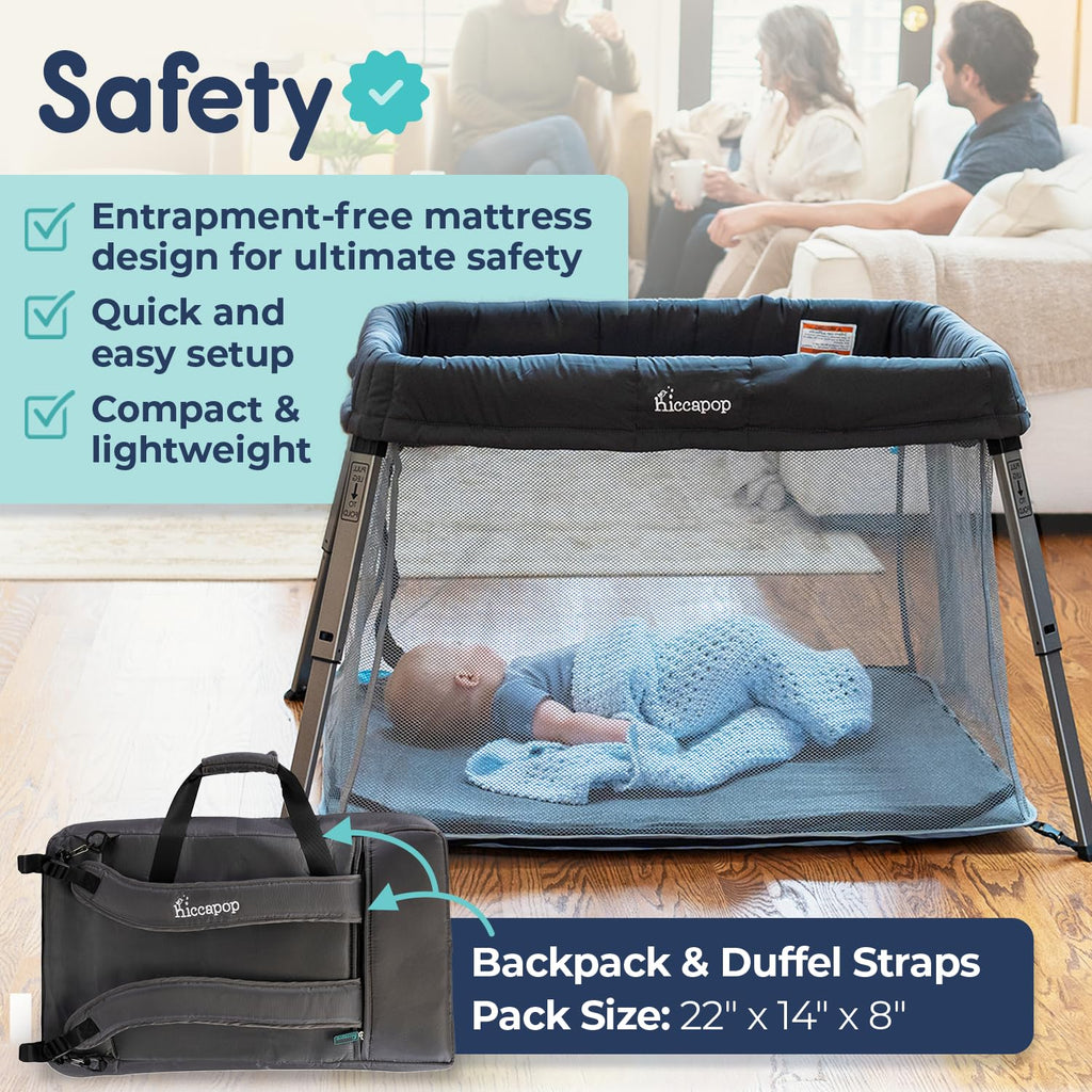Portable Travel Crib with Carry Bag G889808