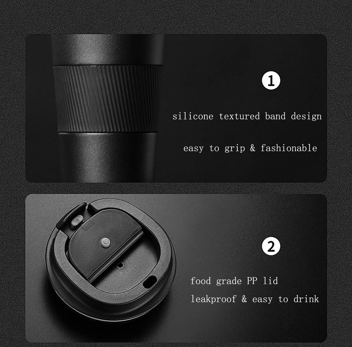 17oz Stainless Steel Vacuum Insulated Travel Mug F18530