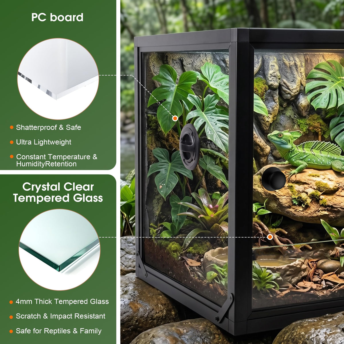 50 Gallon Front Opening Reptile Tank Z84503