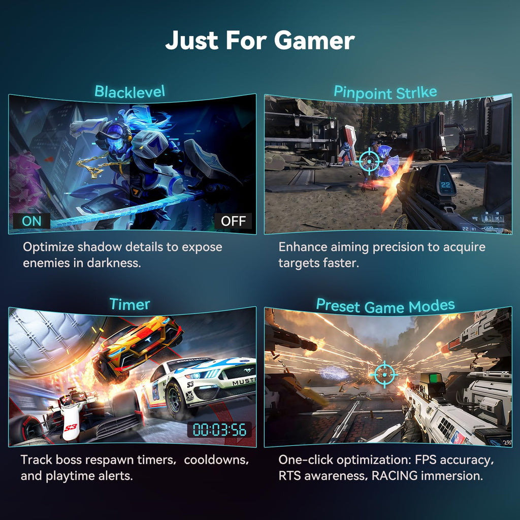 34 Inch Curved Ultrawide Gaming Monitor, UWQHD 165Hz, 1500R C7268