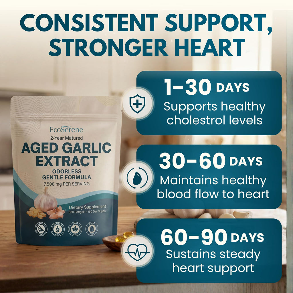 7500mg Aged Garlic Extract Softgels 300 Count T8175