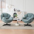 Green Swivel Accent Chair Set of 2 W1787