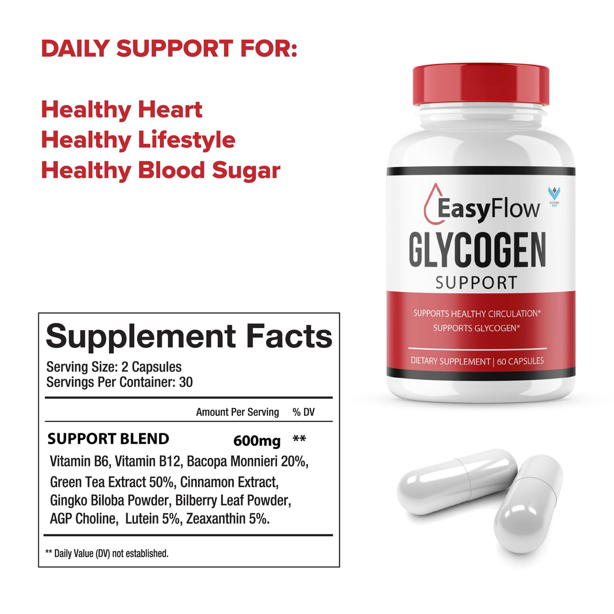 120 Capsules Glycogen Support Supplement D67219