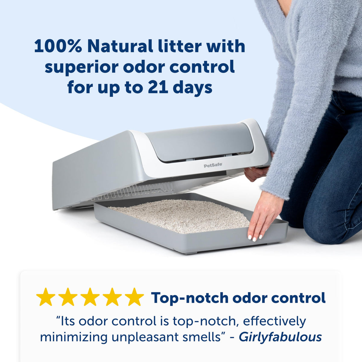 Natural Litter Reusable Tray with 4.2 lb Bag T405107