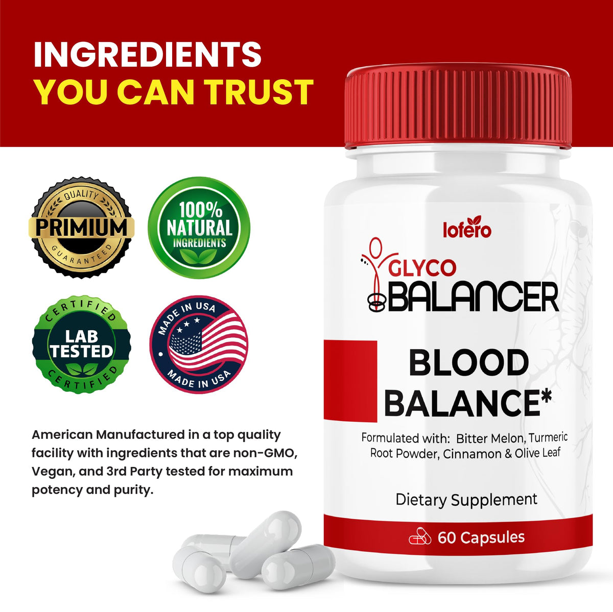 2 Pack Glyco Balancer Capsules 120ct V5363