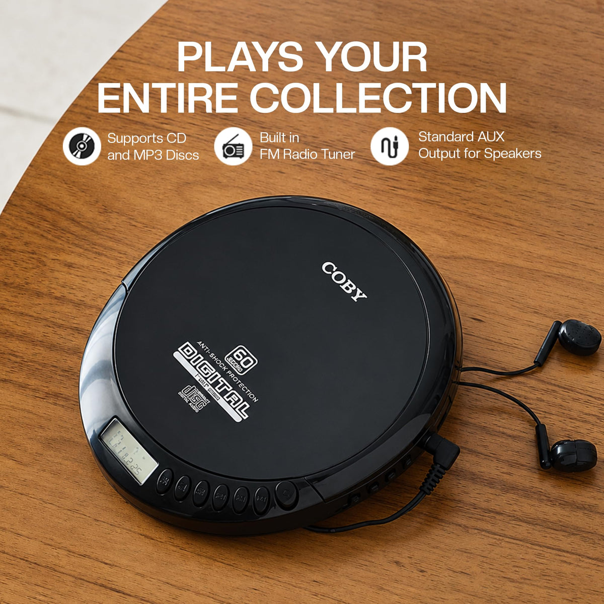 Portable CD Player with FM Radio T228127