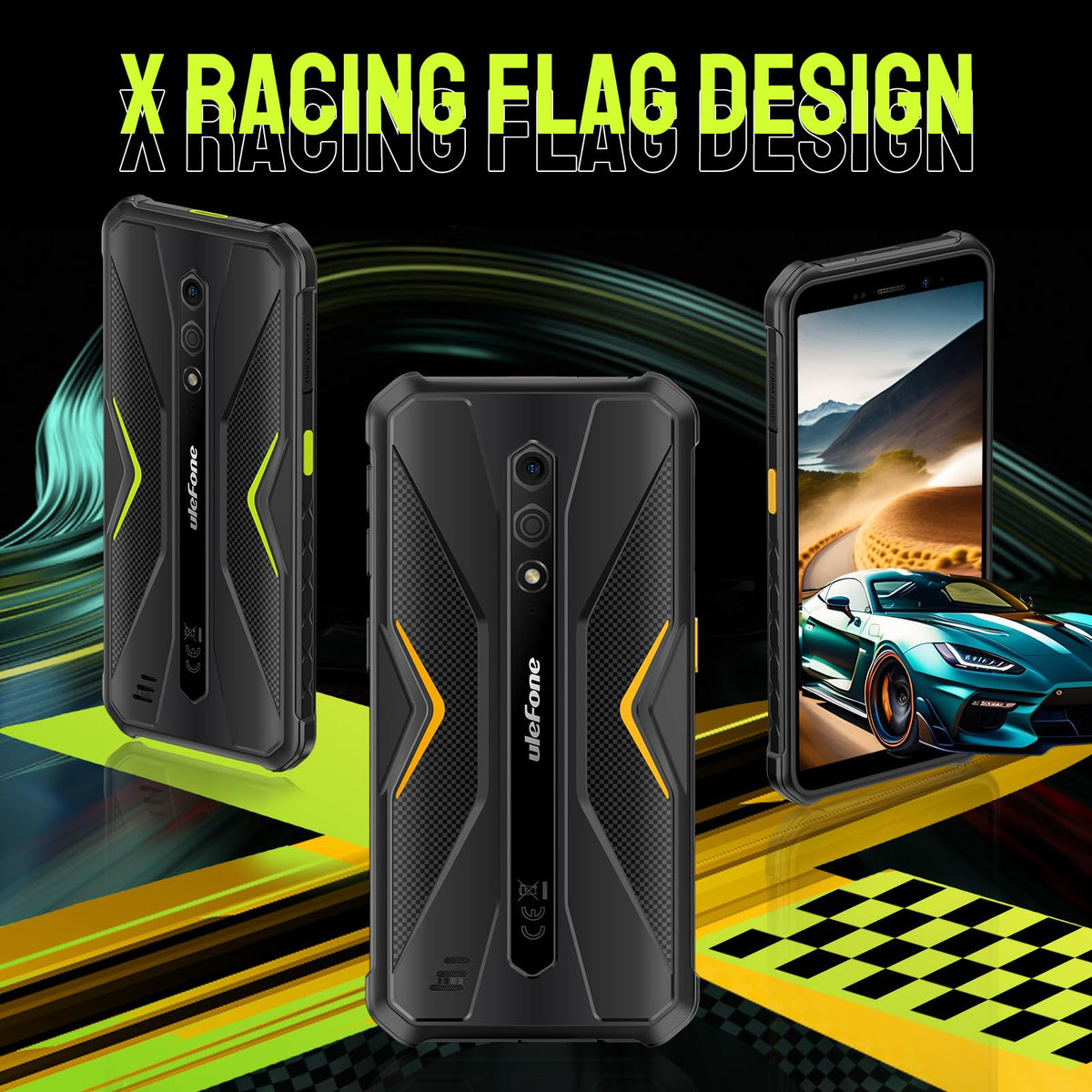 Black Rugged Smartphone K758171