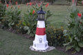 Amish-Made 56" Tall Solar-Powered LED Lighthouse with Base L2569
