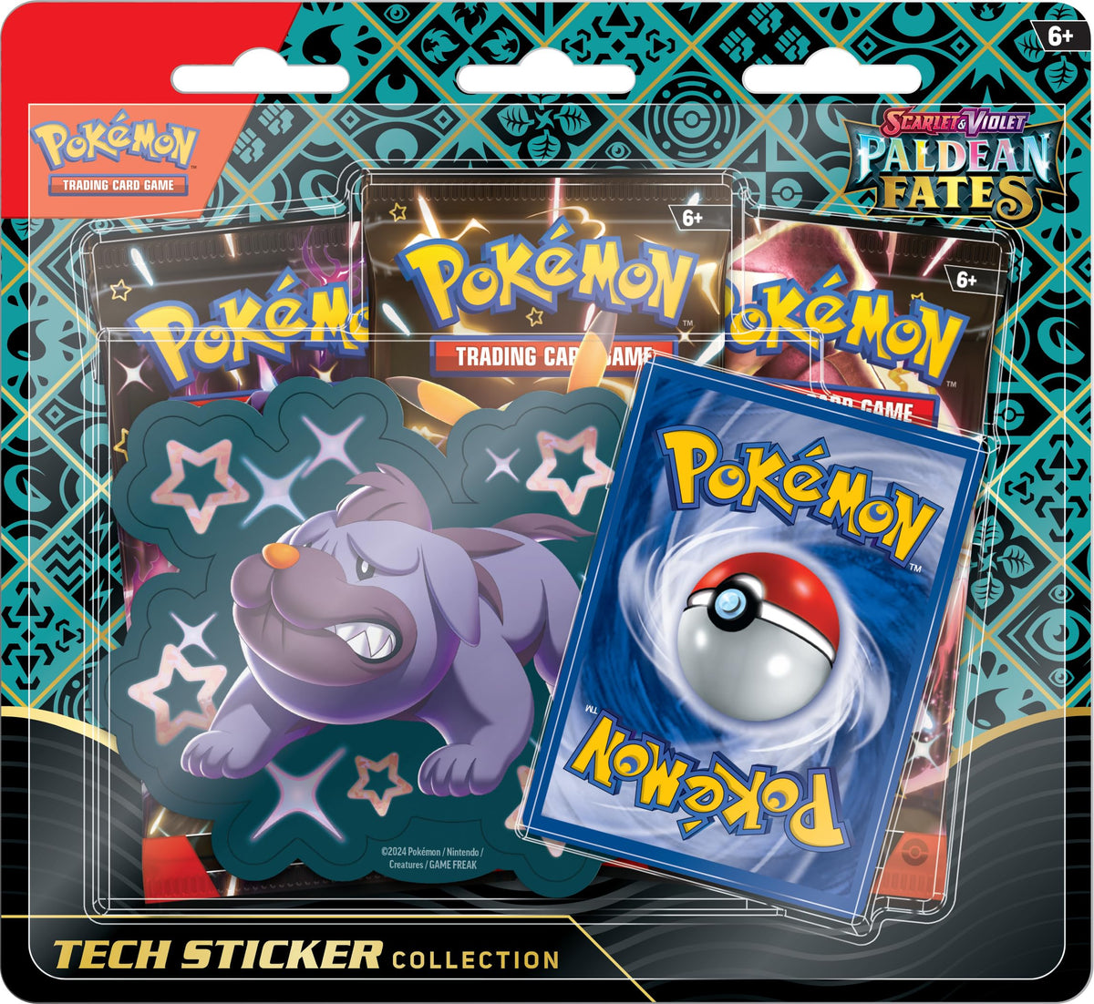 Pokemon Scarlet & Violet Paldean Fates Tech Sticker Collection J3221