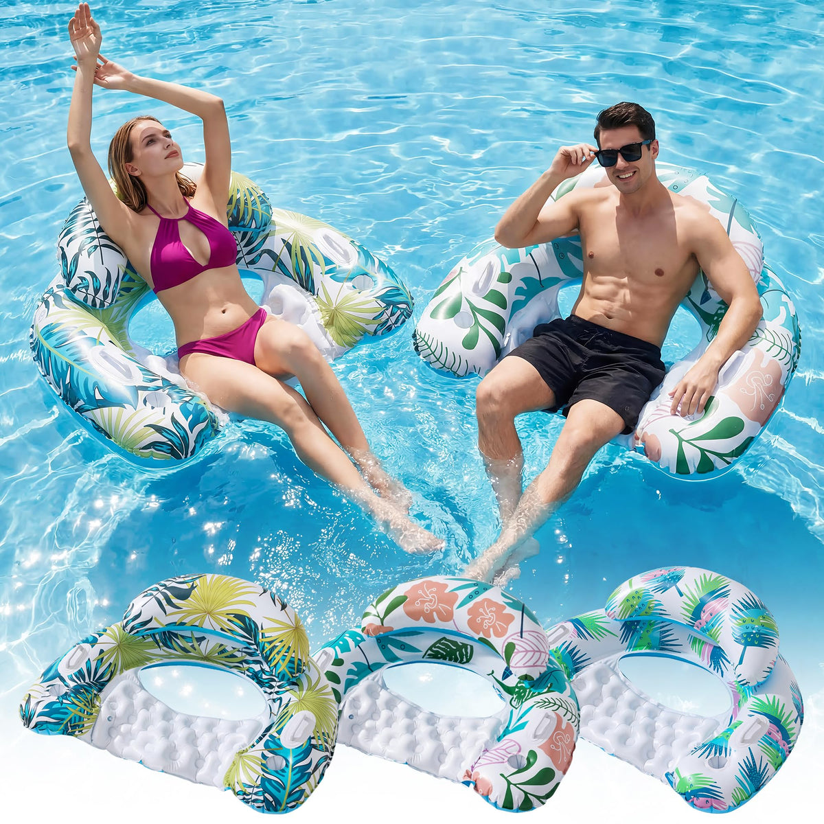 3 Pack Pool Floats Adult Multicolor W8544