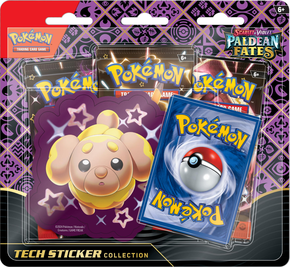Pokemon Scarlet & Violet Paldean Fates Tech Sticker Collection J3221